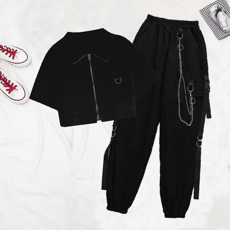 Летние повседневные комплекты из 2 предметов женские укороченные топы с