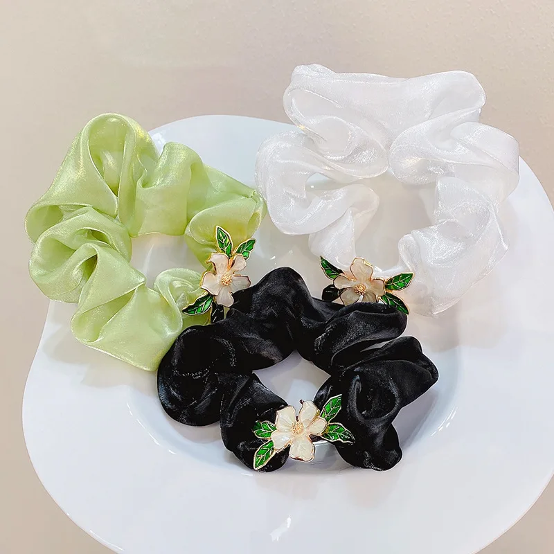 

Новинка, Весенняя мягкая эластичная резинка для волос Gardenia, аксессуары для волос для конского хвоста, Женская повязка на голову, резинки для...