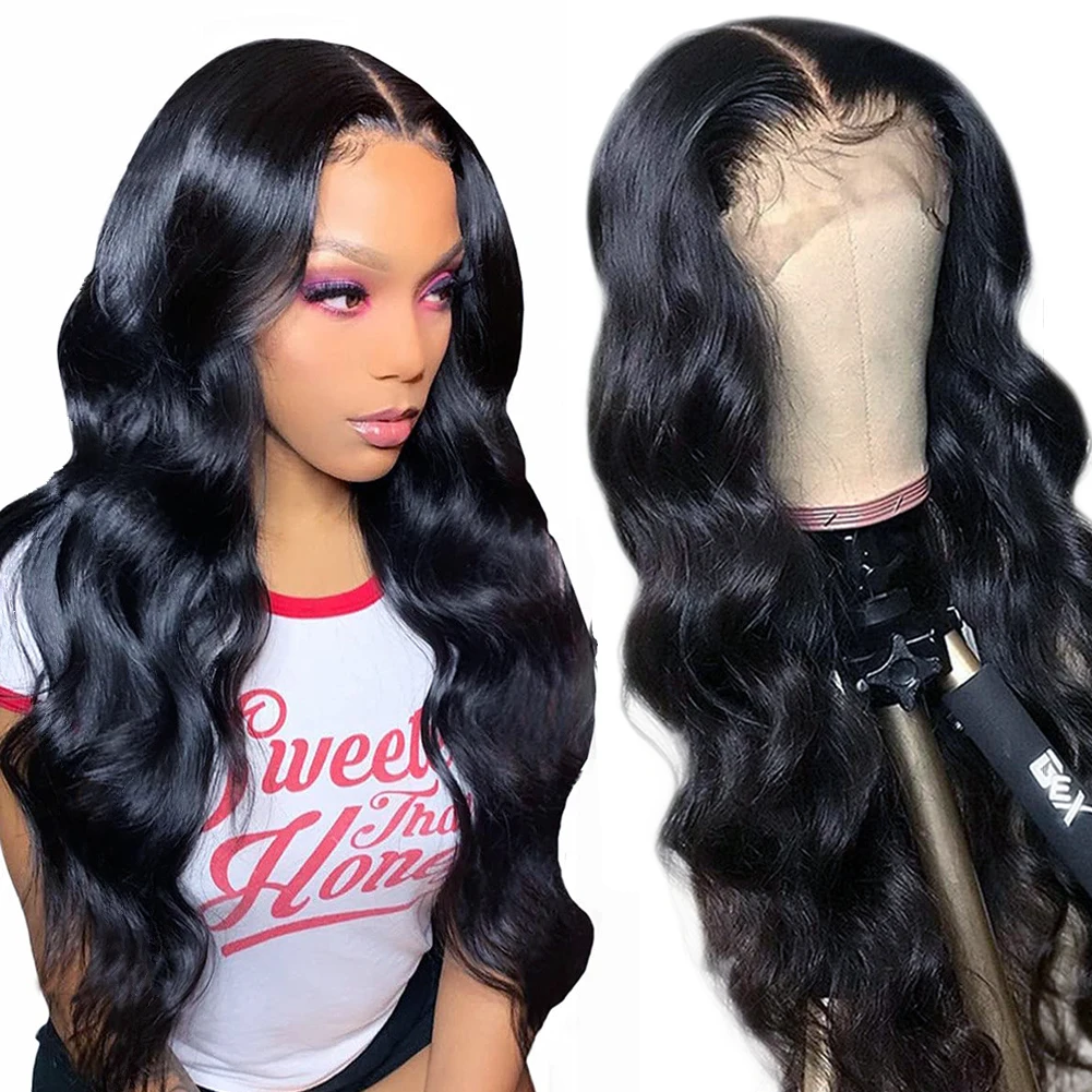 

AIMEYA Remy бразильские волнистые человеческие волосы 13x4 13x6 предварительно выщипанные HD прозрачные кружевные передние парики для черных женщин...