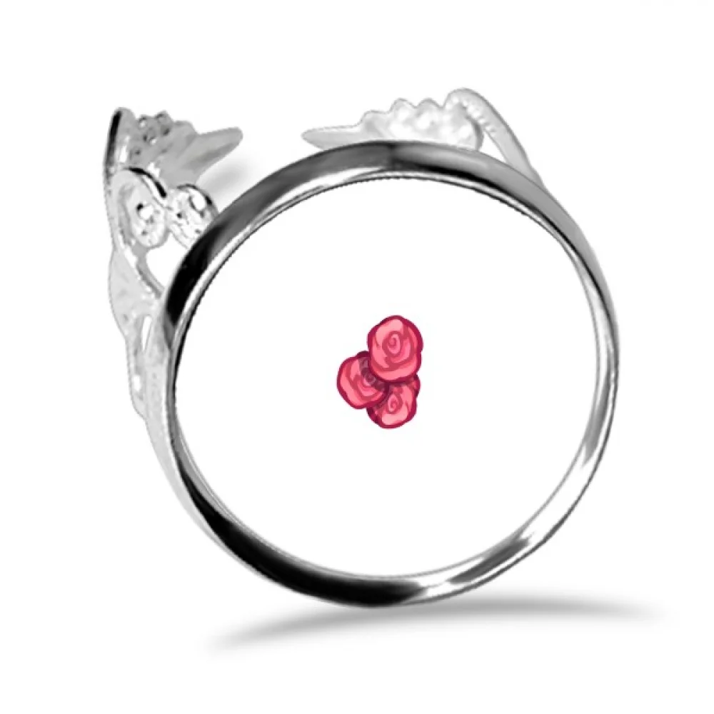 

Maldives Rose Finger Ring Circlet Adjustable Jewelry Hand Ornament