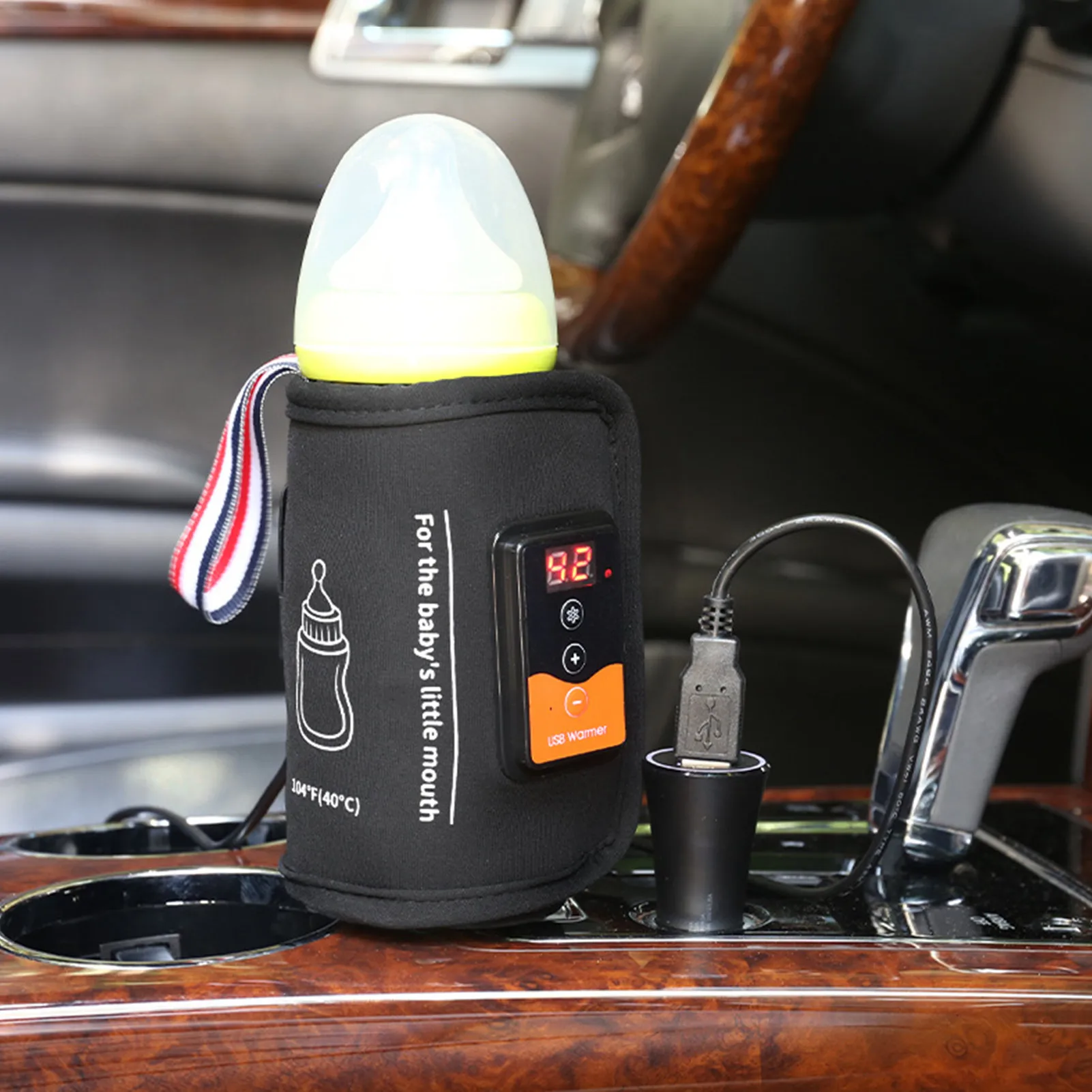 

USB подогреватель для молока и воды, обогреватель Детской бутылки, USB ЖК-дисплей, дорожный обогреватель для бутылки, подогреватель молока