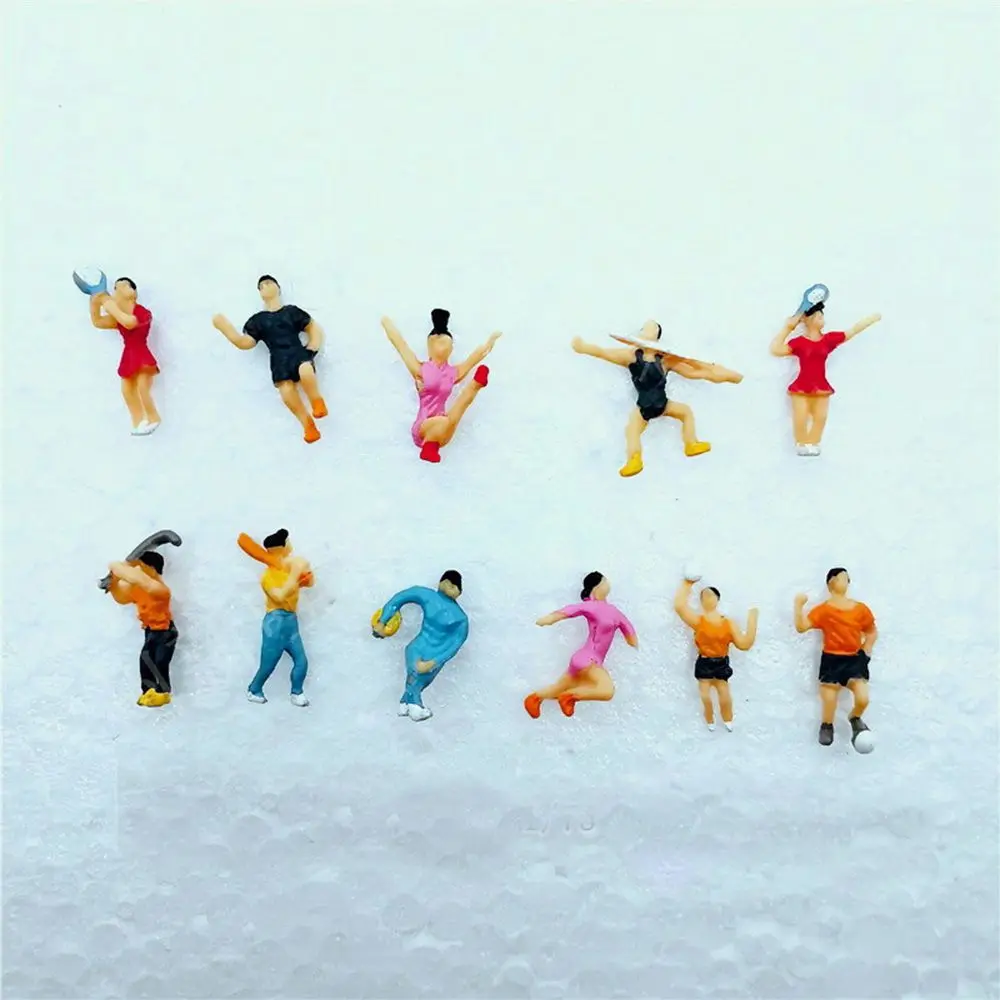 

Kids Toys ABS Material Mixed Color Pose DIY Character Dollhouse Decorations Model Building Passengers People Figures