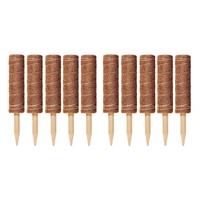 10 packs of 12 inch coconut shell totem poles coconut shell moss sticks suitable for plant support expansion