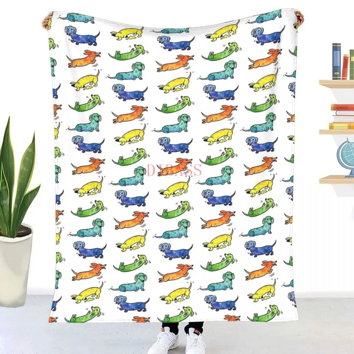 

Акварельное фланелевое одеяло Dachshunds с 3D принтом, супер теплое одеяло, покрывало для постельных принадлежностей, постельное белье для путеш...