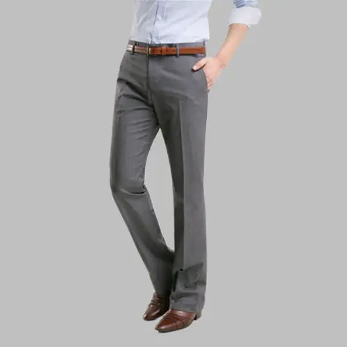

Dress Pants Trousers 2023 Summer New Thin Breathable Solid Casual High Elastic Slim Fit Suit Pants Streetwear Men Clothing H29