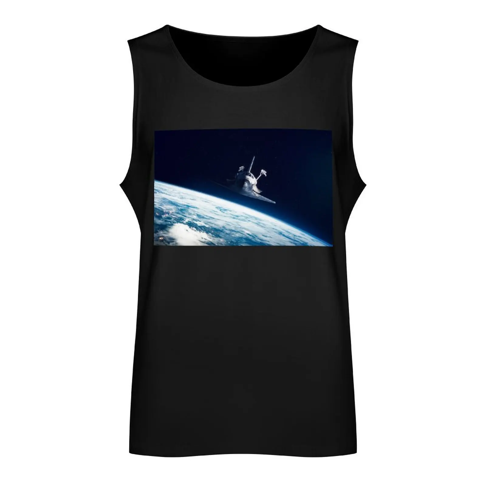 Майка Space Shuttle Atlantis футболка для спортзала мужская