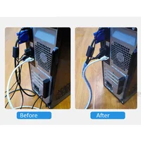 Лента спиральная разных диаметров для организации и защиты кабелей, проводов#3