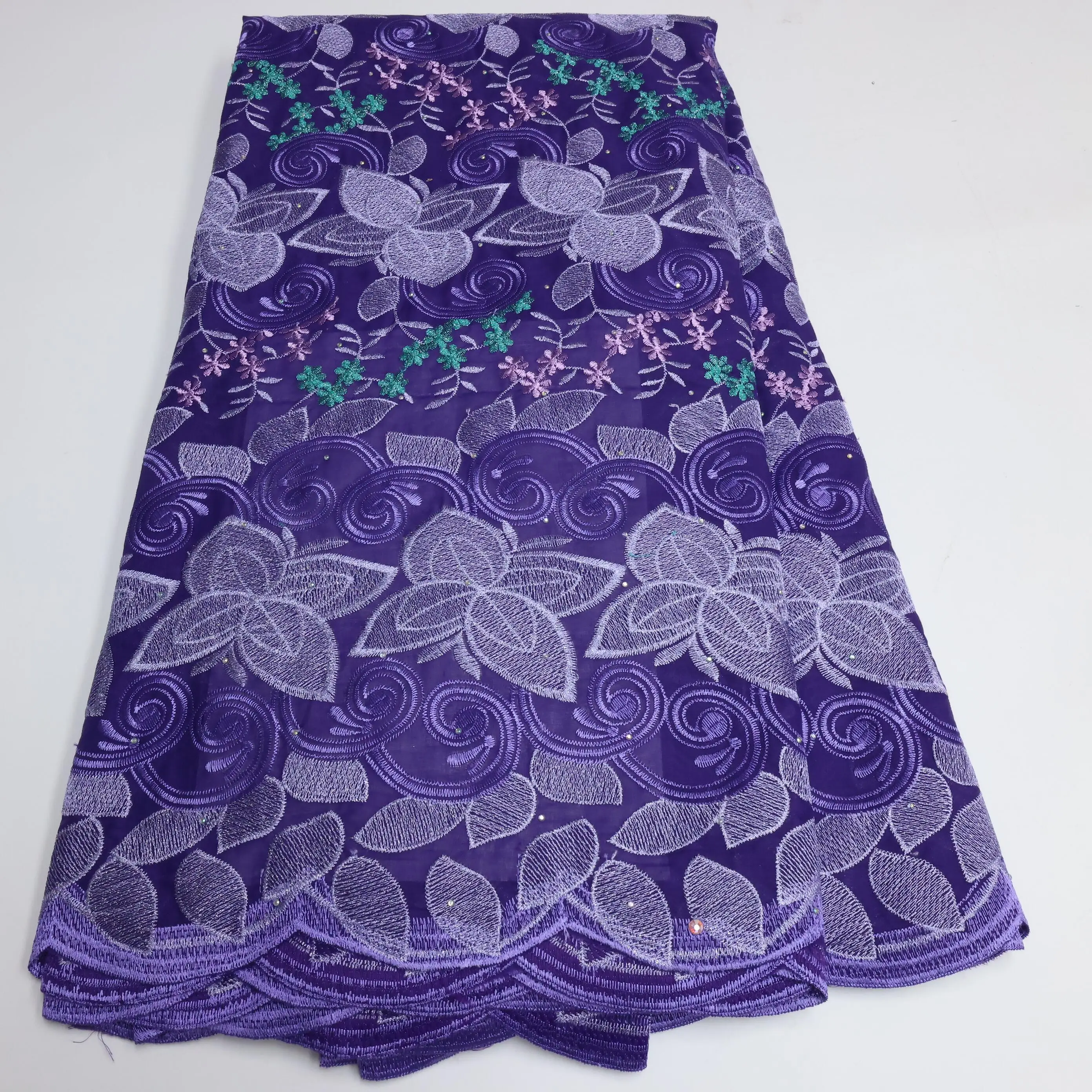 

African lace fabric high quality lace 2022 swiss voile lace fabric embroidered cotton lace for wedding GNB1-6