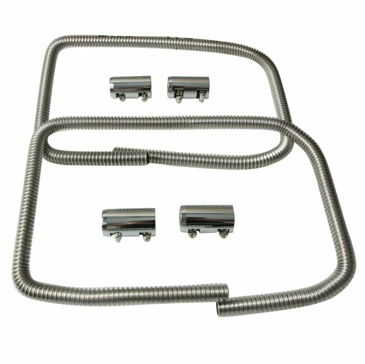 

Universal 44" Stainless Steel Radiator Flexible Coolant Hose Kit with Caps stainless stainless stainless stainless stainless