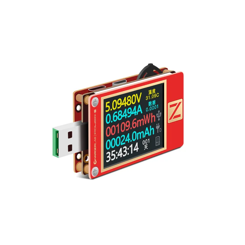 Фото POWER-Z KM003C KT002 KM001 PRO Тестер USB PD3.1 Протокол 48 В Диапазон Dual Type-C Тестер Зарядное устройство Напряжение Ток Пульсация Мощность №4
