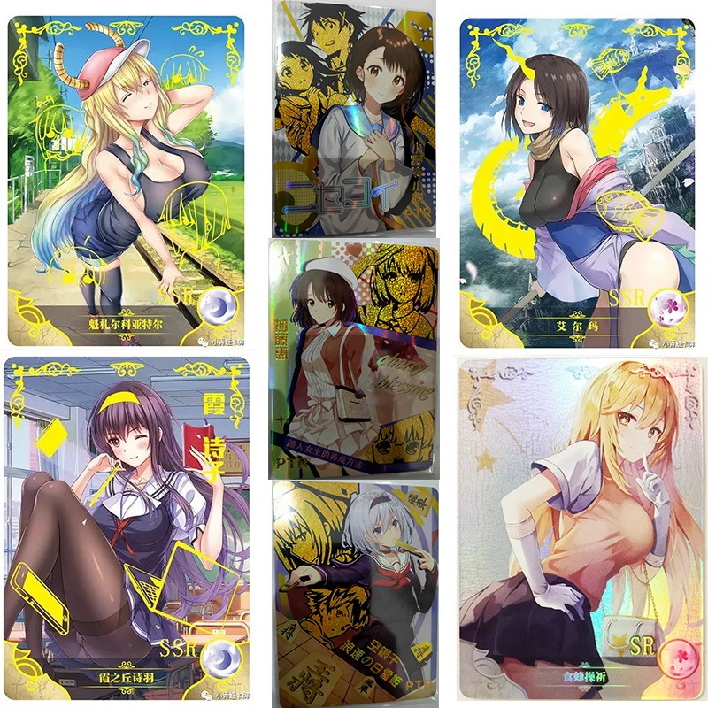 

Goddess Story Shokuhou Misaki Seele Vollerei Anime figure PTR SR rare game collection card child board game toys Birthday gift