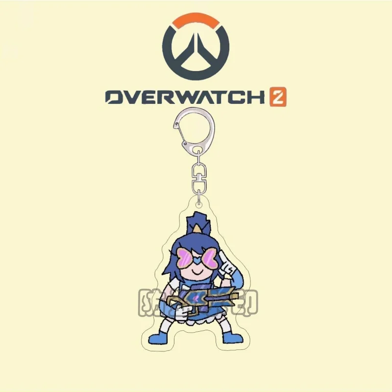 Фото Overwatch HDKeyring Подвеска Shimada Hanzo Подарки Акриловый Брелок Подвесные Украшения Аксессуары Орнамент Рюкзак №5