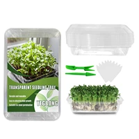seedling starter trays transparent seed starter kit for planting and growing seeds of fruits plants or vegetables easy to use