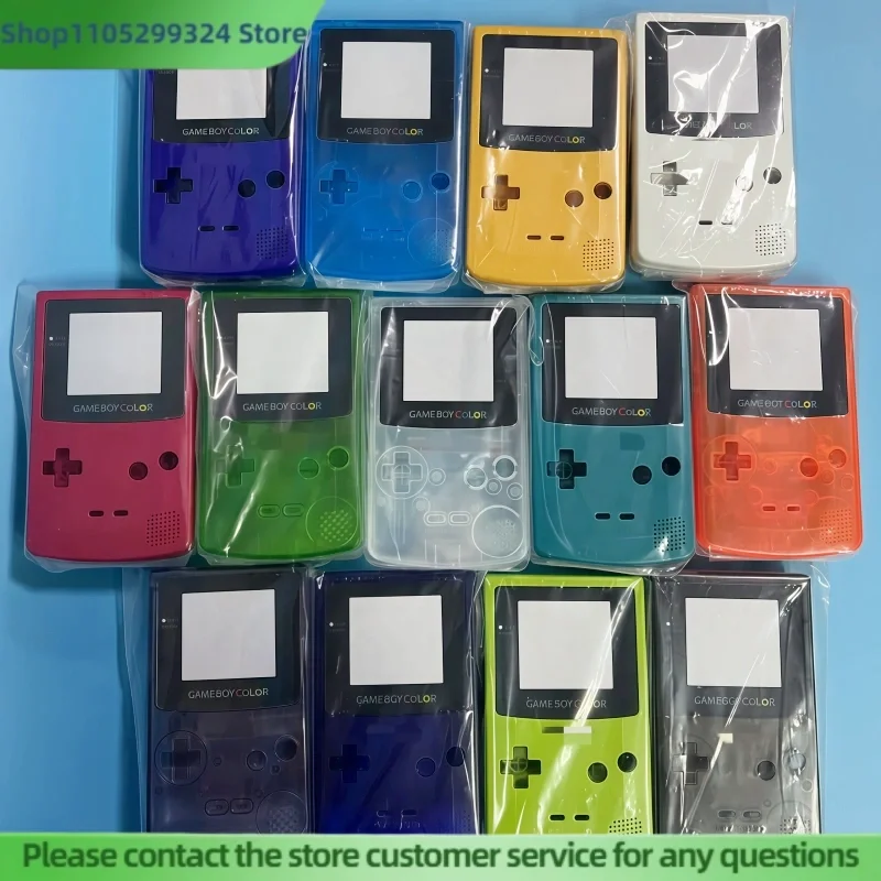 Фото Классическая игровая консоль Gbc Color Shell, сменный корпус с кнопками, игровая периферия, декоративный аксессуар, подарок на день рождения для мальчика №2