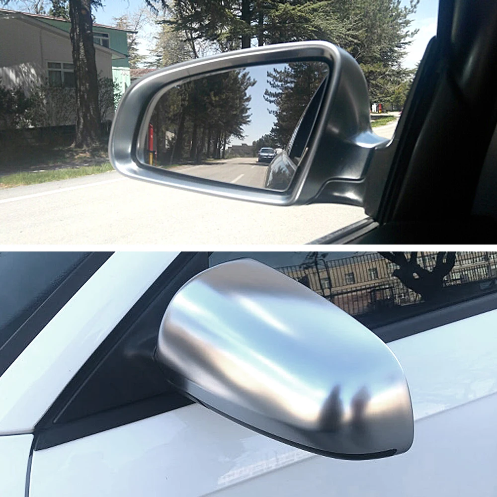 

Matt Chrome Mirror Cover Rearview Side Mirror Cap S Line For Audi Audi A4 B6 B7 A6 C6 (2003-2007) S4