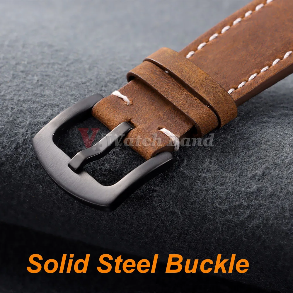 Фото Ремешок для часов из воловьей кожи 18 мм для Casio Mod Kit F91W W-800H SGW400 F84 F105/108 A158/168 AE1200/1300, винтажный ремешок для часов, браслет на запястье №3