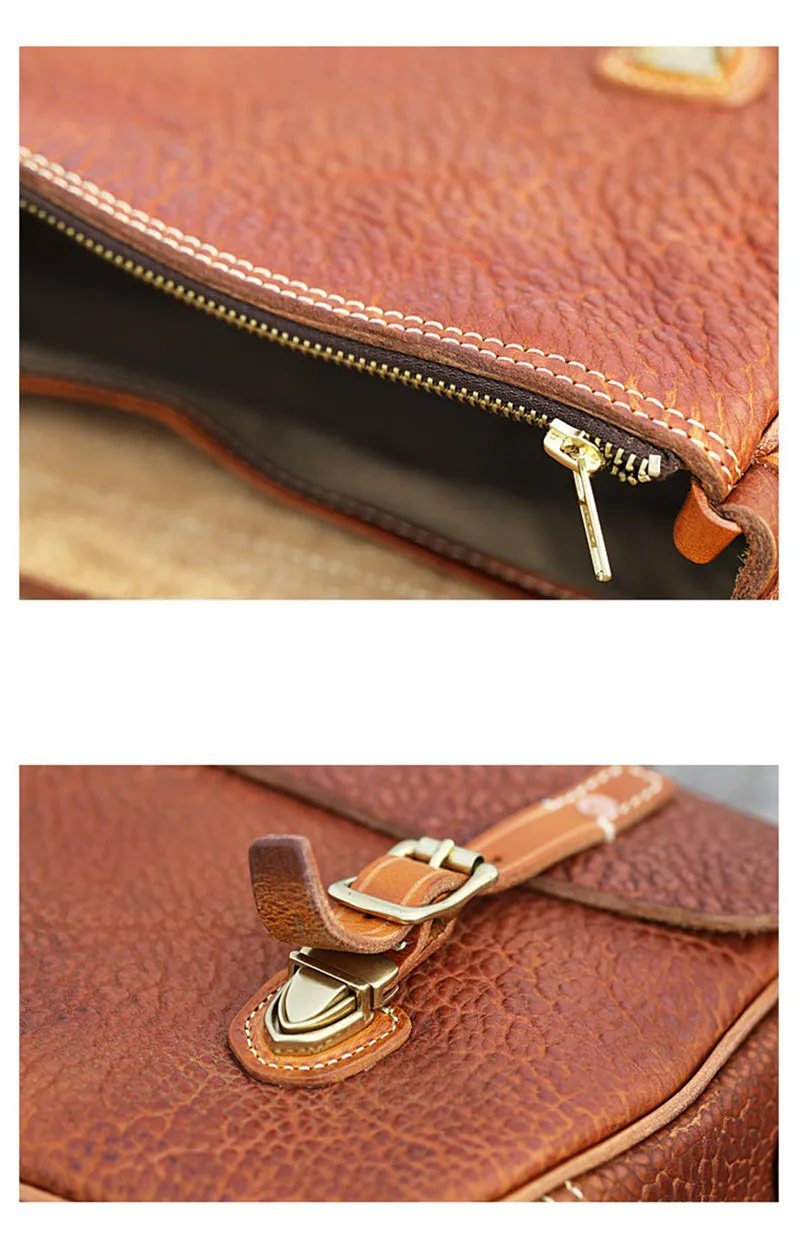 PNDME fashion outdoor travel genuine leather men's messenger bag designer organizer luxury first layer cowhide shoulder bag