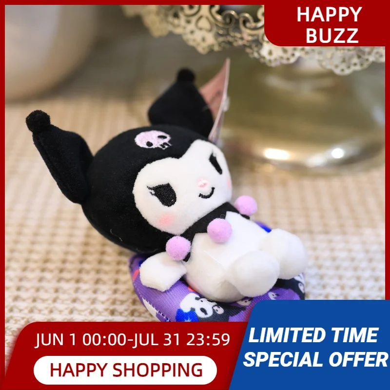 

Брелок для ключей Sanrio с изображением плавающих кругов, брелок Kuromi My Melody Cinnamoroll для девочек, украшение для сумки, детский подарок
