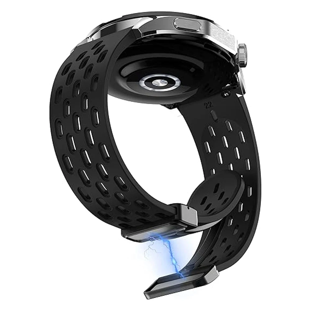 Фото Силиконовый ремешок для Samsung Galaxy watch 8, ремешок 44 мм, 40 мм, 8, классический, 46 мм, магнитный браслет на запястье, спортивный браслет Correa Galaxy watch8 №3
