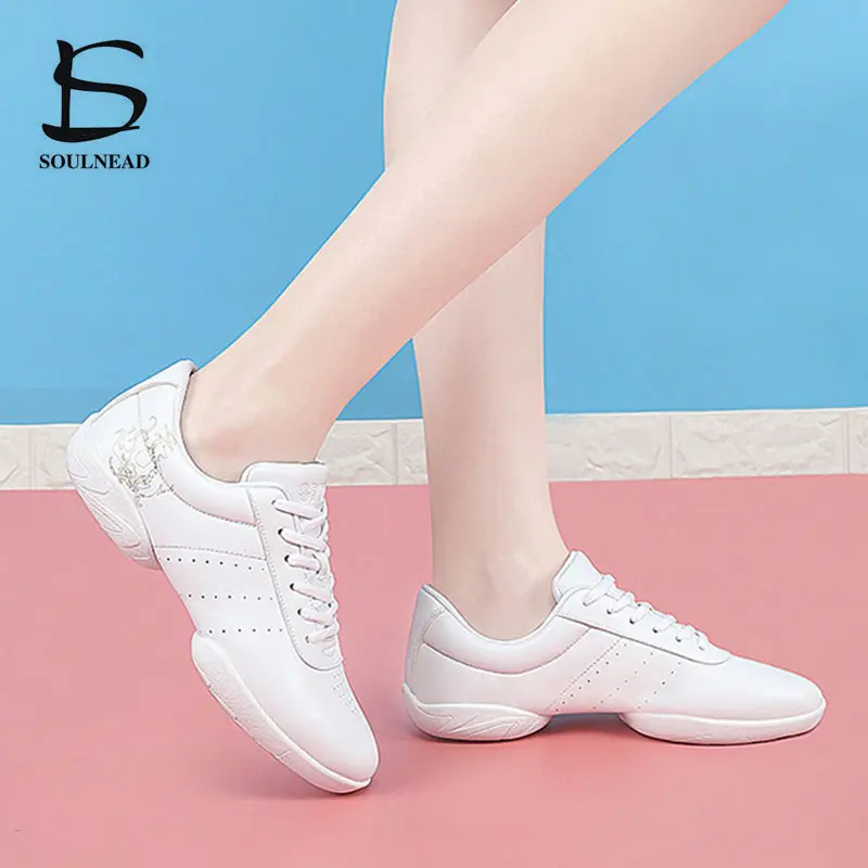 Aerobics Sneakers Women Aerobics Children Girls Competitive Gym Fitness Shoes  Kids Jazz Dance Shoes Woman's Sneakers Size 28-44
