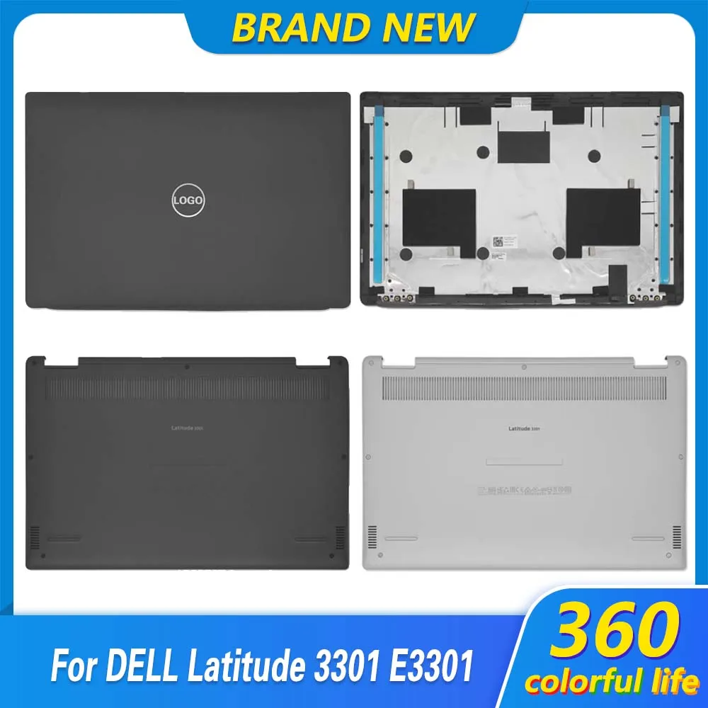 

New Screen Back Cover Bottom Case For Dell Latitude 3301 E3301 Rear Lid Top Case Lower Case A D Shell Panel