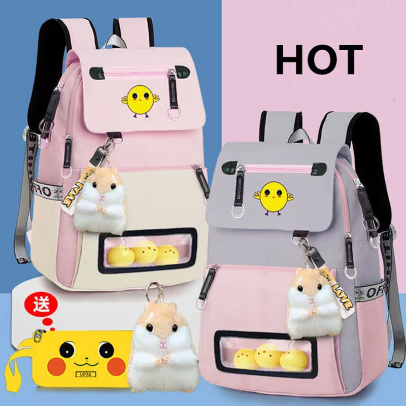 

Waterproof Children School Bags for Girls USB School Backpacks With squirrel Kids Printing Schoolbag Kids Satchel Teens mochila