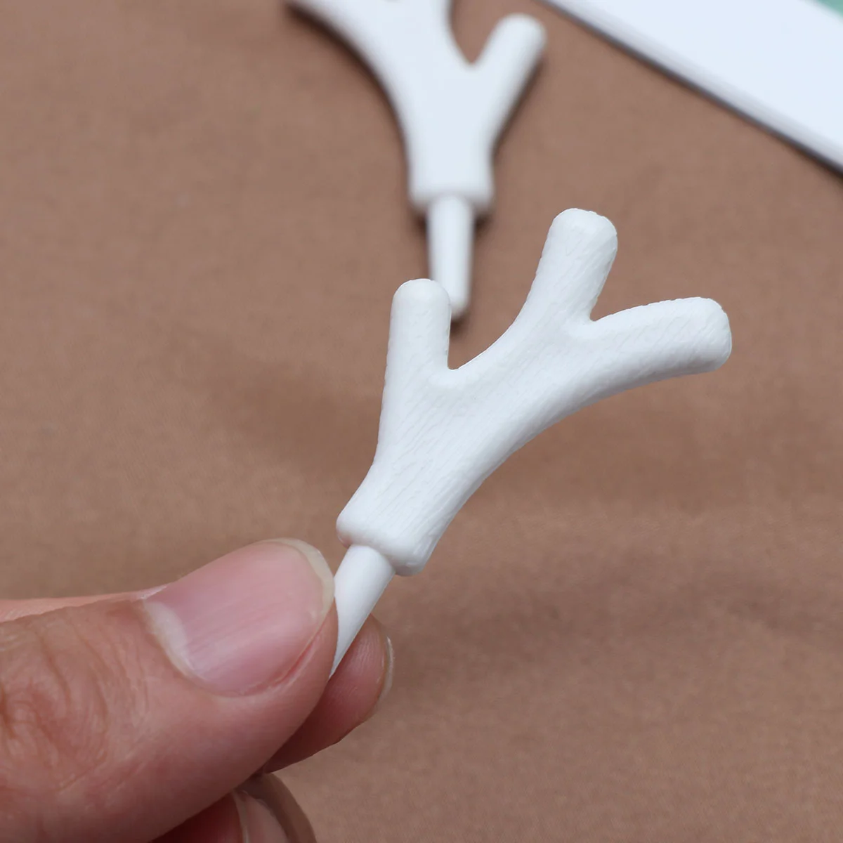 100 шт. оленевые рожки DIY снеговик рукоятка Декор верхняя шляпа украшение