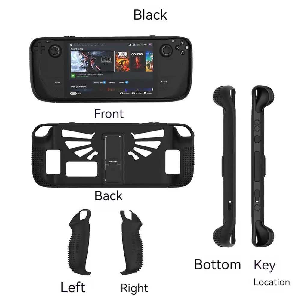 

1 шт. портативный защитный чехол для консоли, портативный нескользящий чехол-подставка, совместимый с палубами, играми, Прямая поставка