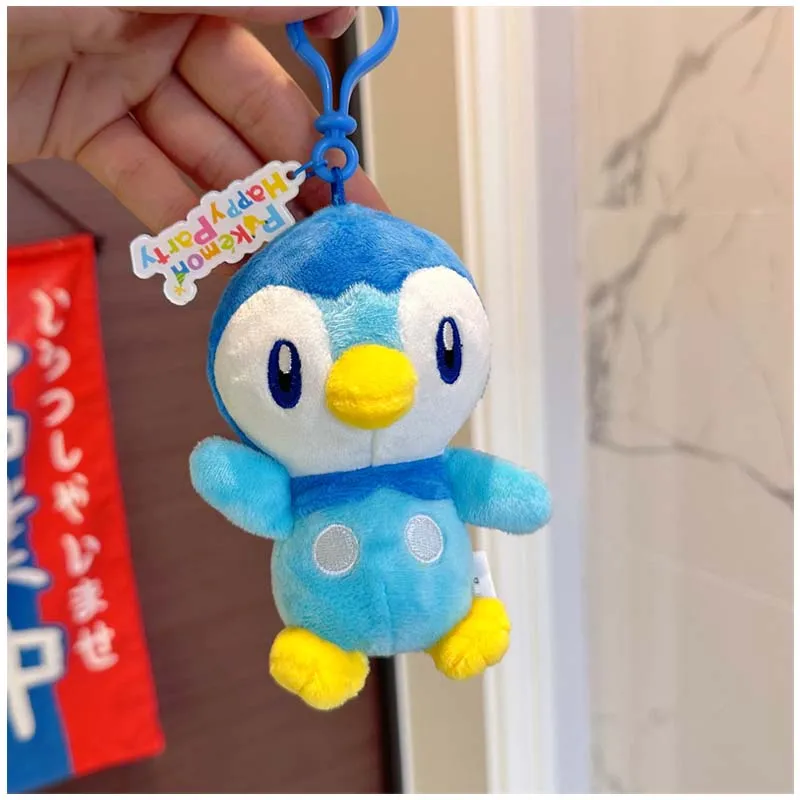 

12cm Pokemon Piplup Anime Figure Cartoon Stuffed Plushie Doll Toy Kawaii Cute Plush Toys Bag Pendant Ornament Kids Gift