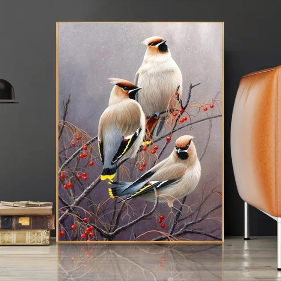 

Картина для алмазной живописи с рисунком птицы 5D