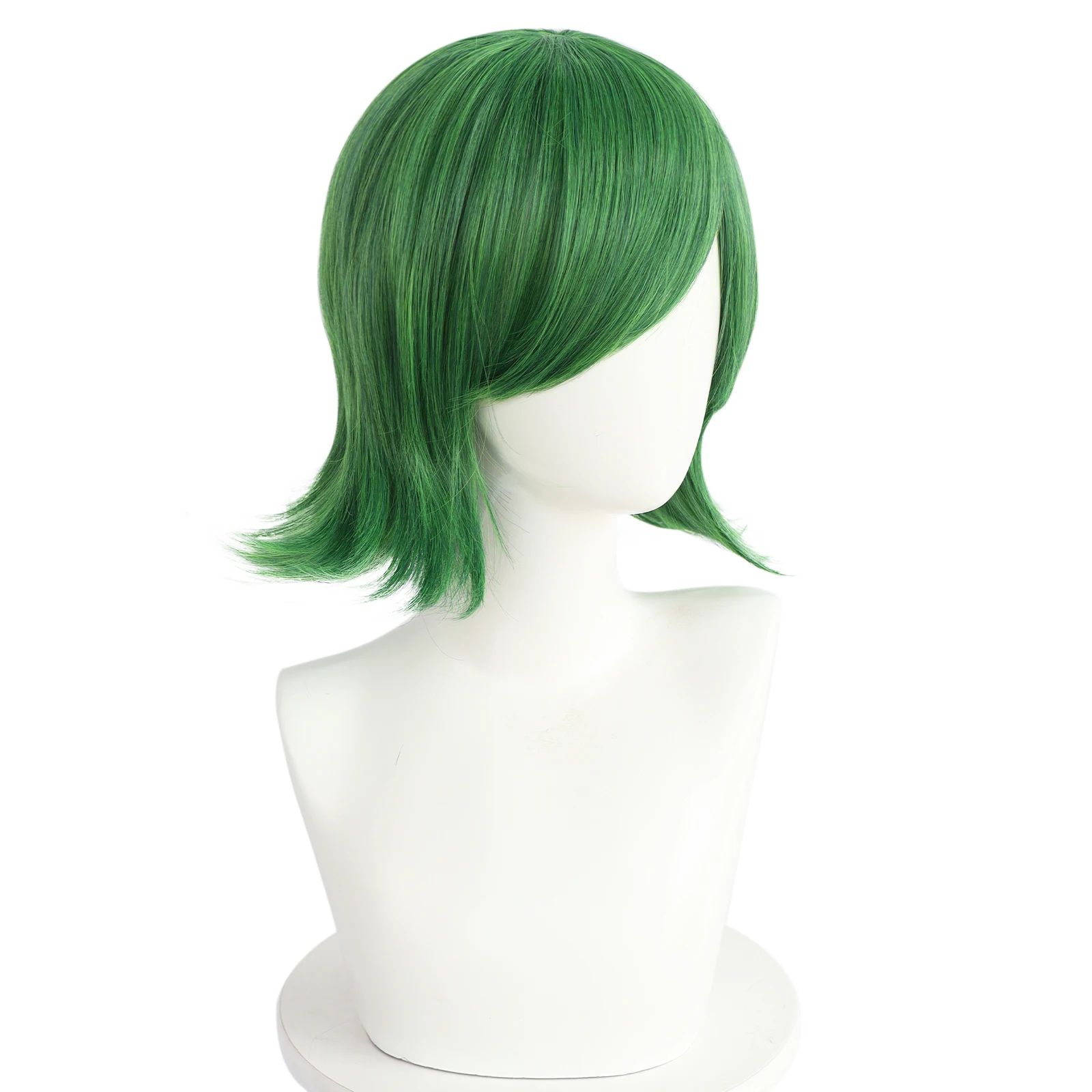 Синтетический короткий прямой зеленый Косплей волнистый парик для Хэллоуина