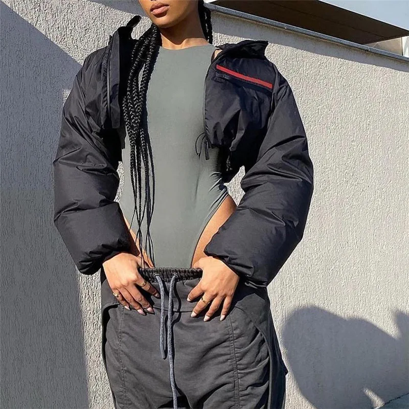 Winter Coat Women Puffer Jacket Designer Quilted Bubble Coat Fashion Long Sleeve Warm Casual Slim Hooded Cotton Ladies Overcoat