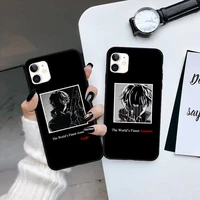 worlds best finest assassin lugh anime phone case black color for iphone 13 12 11 mini pro max x xr xs 7 8 6 6s plus se coque