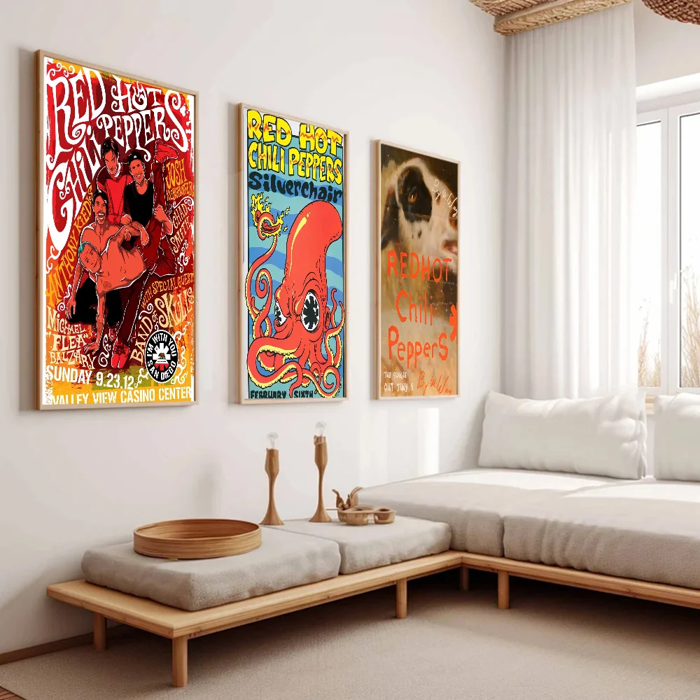 Red Hot Chili Peppers Rock Band Плакат Высокое Качество Hd Настенное Искусство Скандинавский