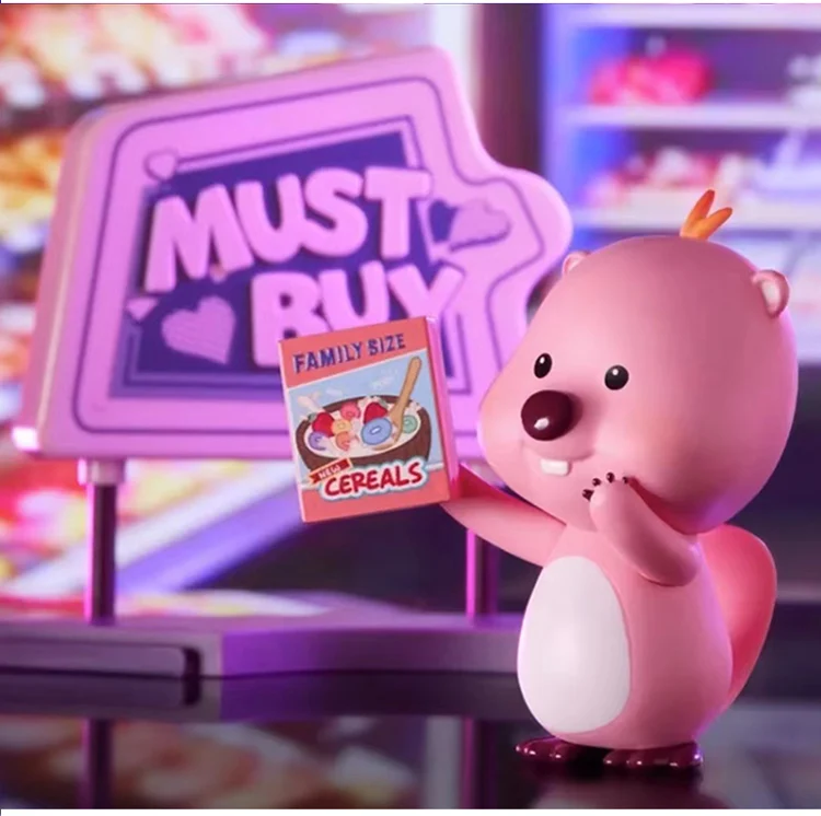 MINISO Loopy персонажи слепая коробка неоновая дорога серия Mystery Box Kawaii модель игрушки