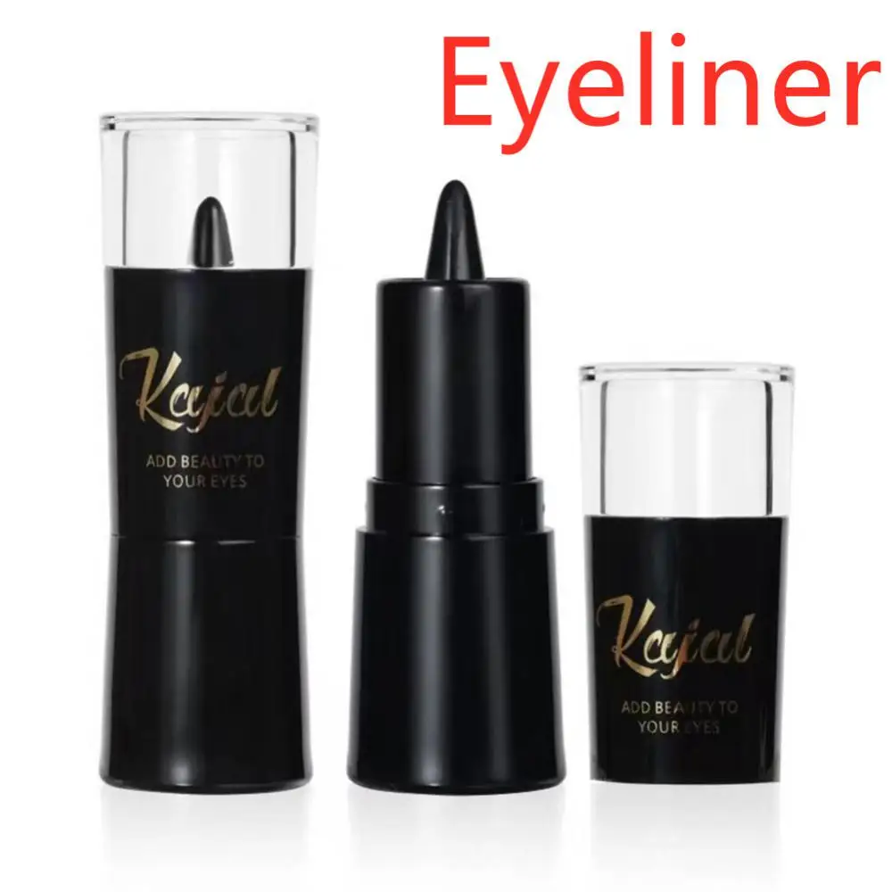 

1PC Black Waterproof Eyeliner Quick Dry Natural Black Solid Rich Eyeliner Pencil Long Lasting Eye Makeup Cosmetic Maquillaje