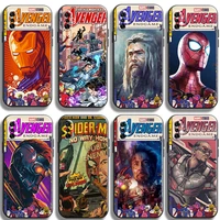 marvel comics phone case for xiaomi note 10 pro lite 10s 10 pro lite original shockproof coque liquid silicon soft unisex