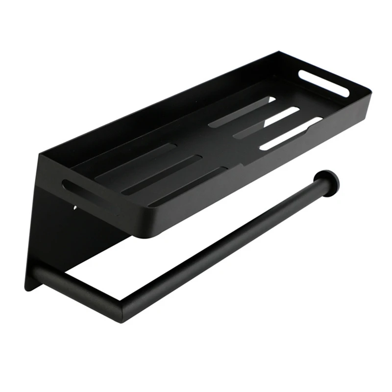 

Kitchen Tissue Holder Wall Mounted, Bathroom Tissue Holder Tissue Roll Holder With Storage Rack Space