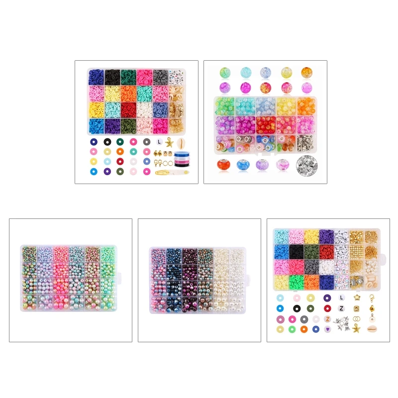 

Flat Round Polymer Heishi Clay Beads for Creating Personalized Ornaments Decompression/Educational Activities Creative Q81D