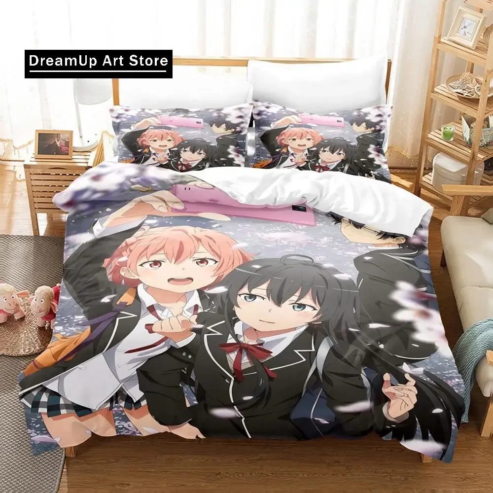 3d аниме My Teen Романтическая комедия SNAFU Комплект постельного белья Single Twin Full Queen King
