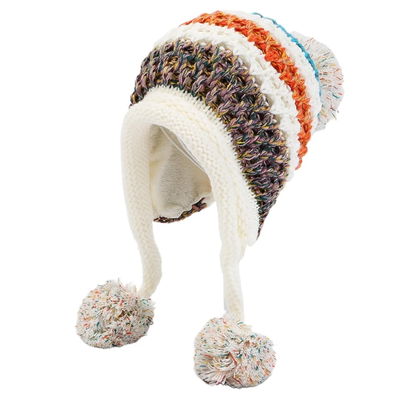 

Модная шапка бини вязаная шерстяная шапка с ананасами и цветами ветрозащитная для мужчин и женщин