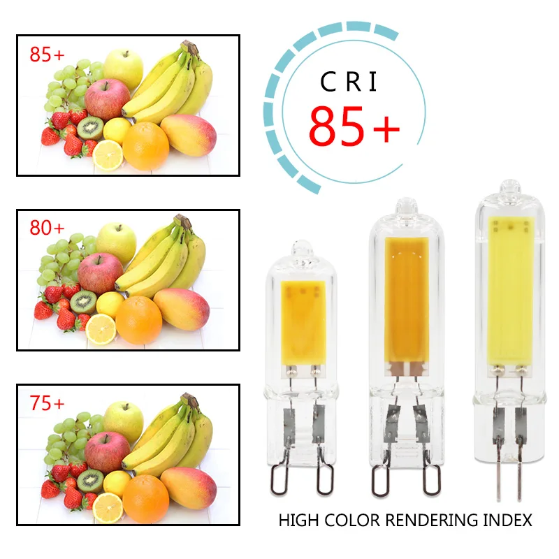 10pcs LED G9 G4 E14 3W 6W 9W 12W Light Bulb AC/DC 12V 220V Lamp COB Spotlight Chandelier Replace 30W 60W Halogen Lamps - купить по