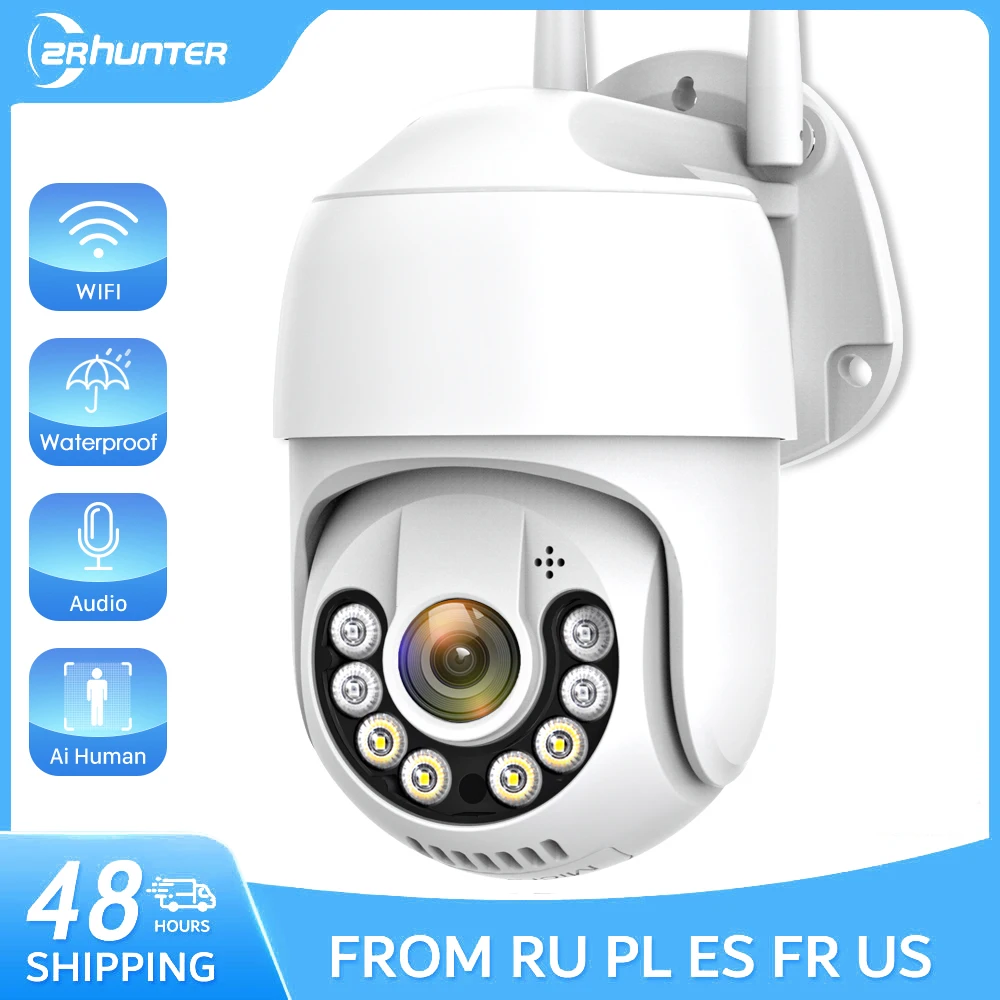 

5MP Wifi IP Camera Outdoor Security Camera 5X Digital AI Human Detect P2P 2MP 3MP CCTV Video Surveillance ICSee PTZ Camera