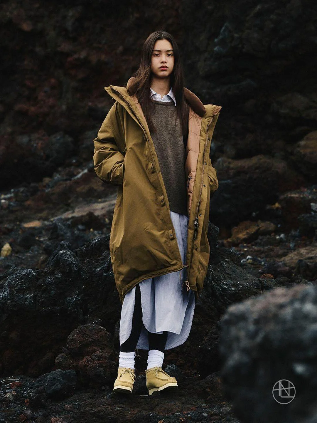 24AW Nanamica LongDown Ультра-длинный полностью ламинированный оптоэлектронный