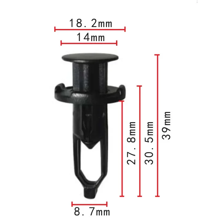 Shhworldsea автоматический фиксатор нажимного типа для крышки заднего бампера Tercel 1988