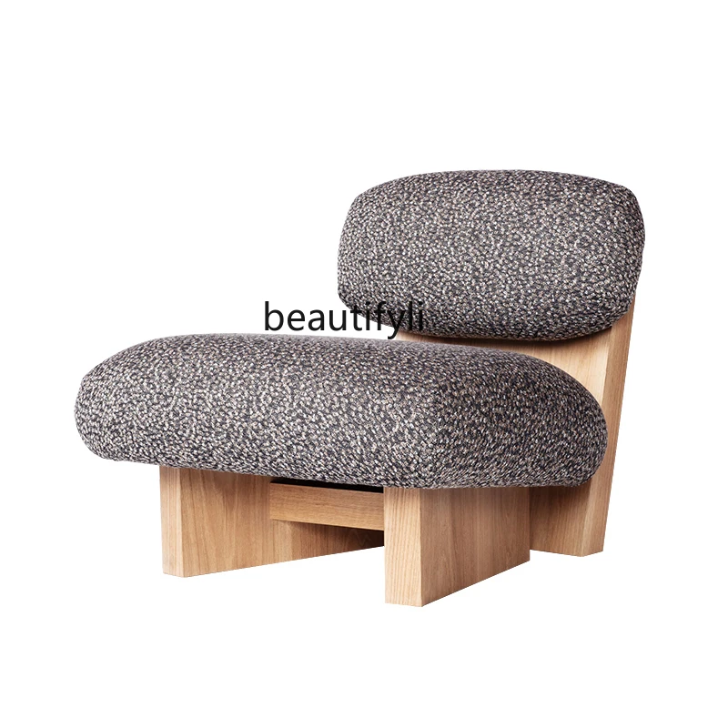 

zq Nordic Modern Minimalist Creative Solid Wood Cloud Group Leisure Chair Living Room Bedroom Couch