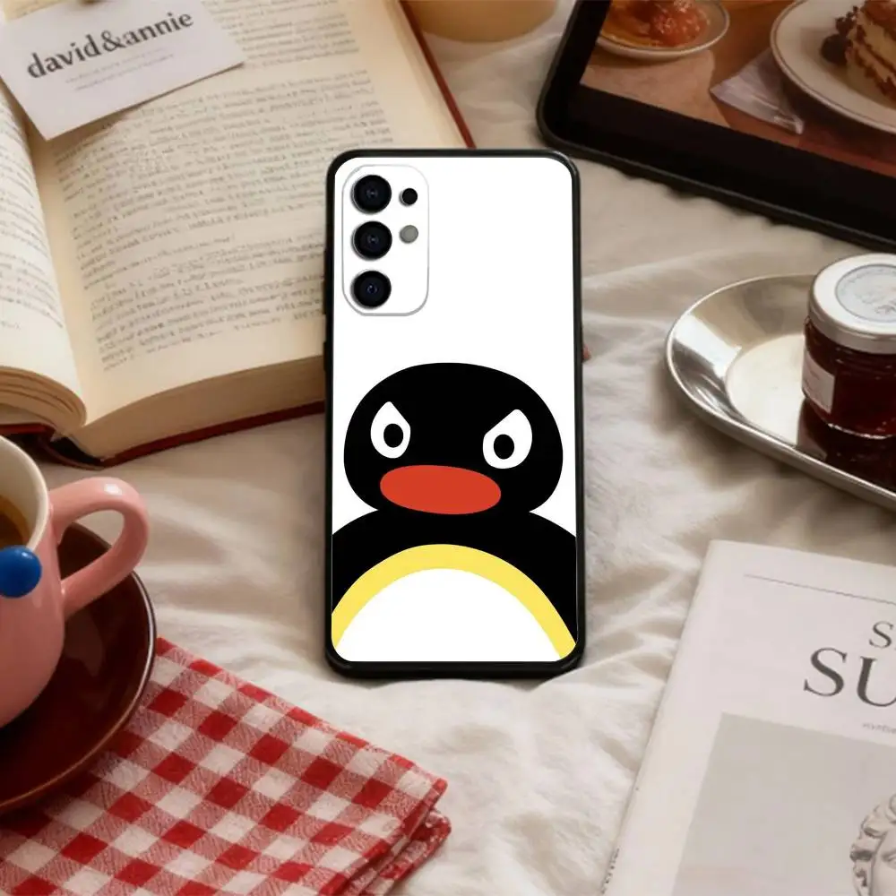 Фото Чехол для телефона C-Cute Kawaii P-Penguin для Samsung S 25,24,23,22,30,21,10,9,Ultra,Plus,Lite,FE,4,5 G, мягкий черный чехол №2
