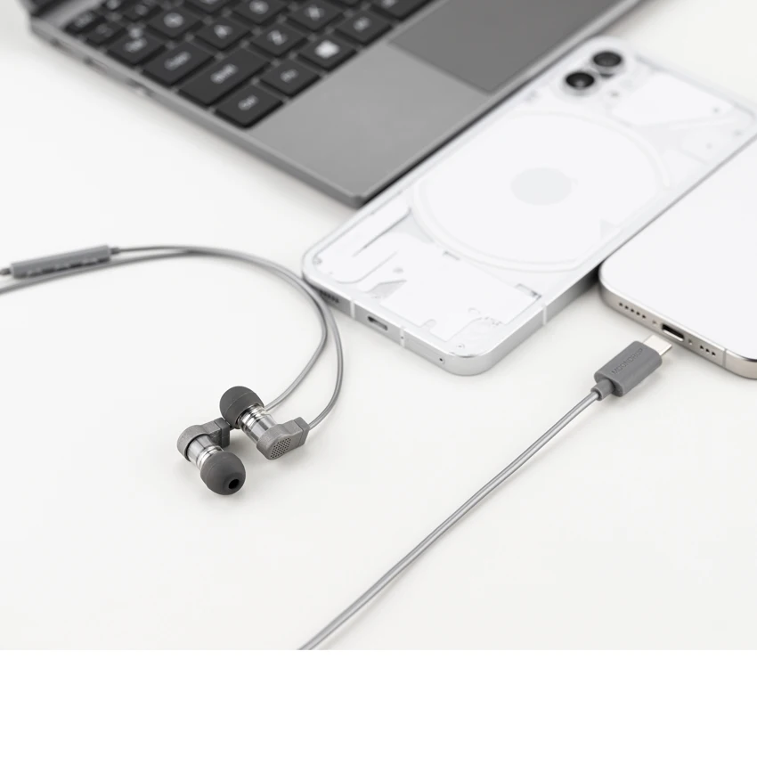 Фото MOONDROP Кварк 2 HiFi USB C наушники-вкладыши с микрофоном 32 бит/384 кГц аппаратное декодирование наушников №2