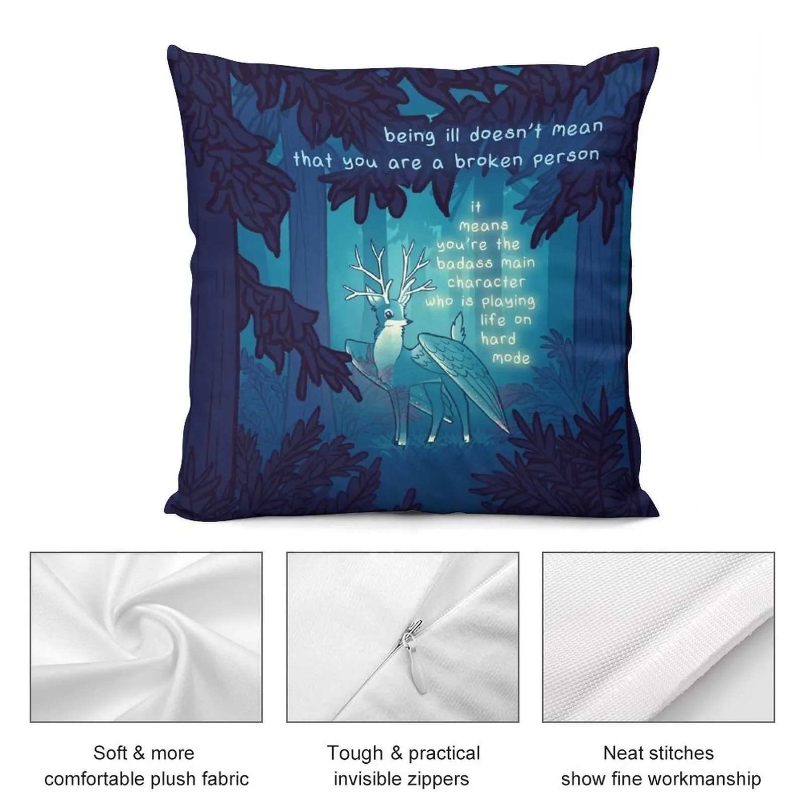 Вы главный герой призрак лес перитон Крылатый олень диванная Подушка Чехол