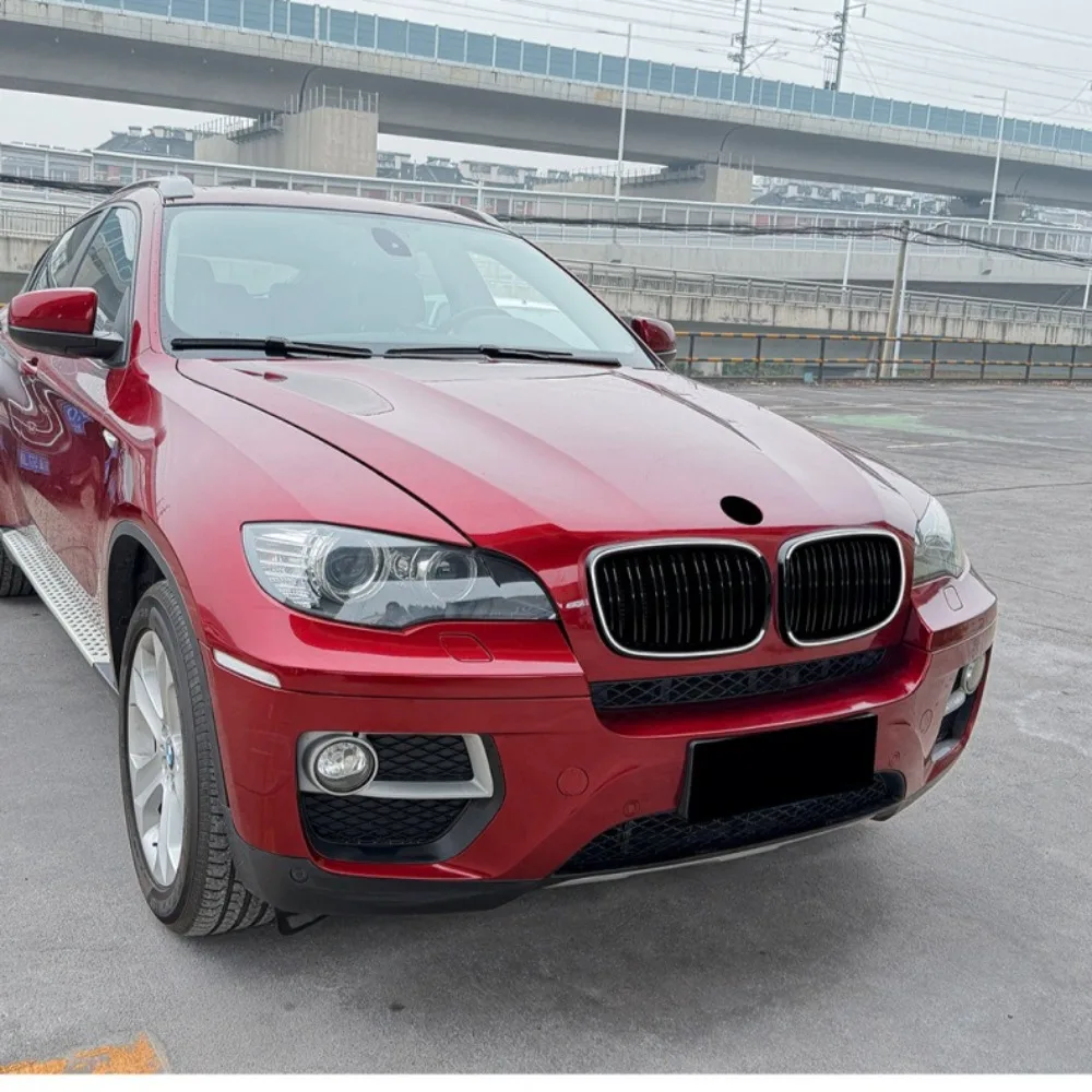 Фото Передние светодиодные решетки радиатора для BMW X5 X6 E70 E71 2006-2013 M Sport, глянцевые черные, с LED-подсветкой №5